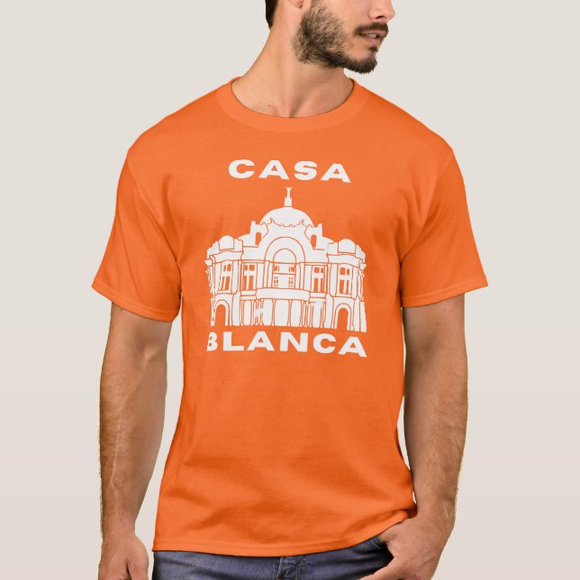 T-shirt Casa Blanca, Maison Blanche (Devant)