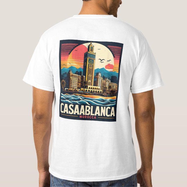 T-shirt Casablanca Cityscape (Dos)