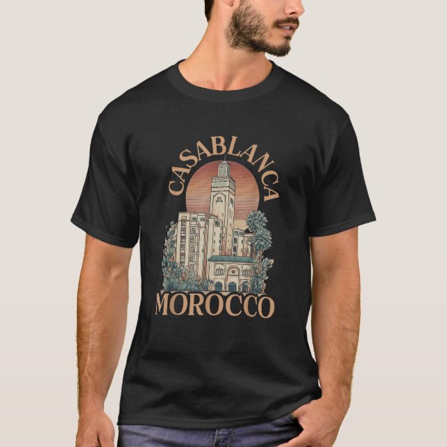 T-shirt casablanca maroc (Devant)