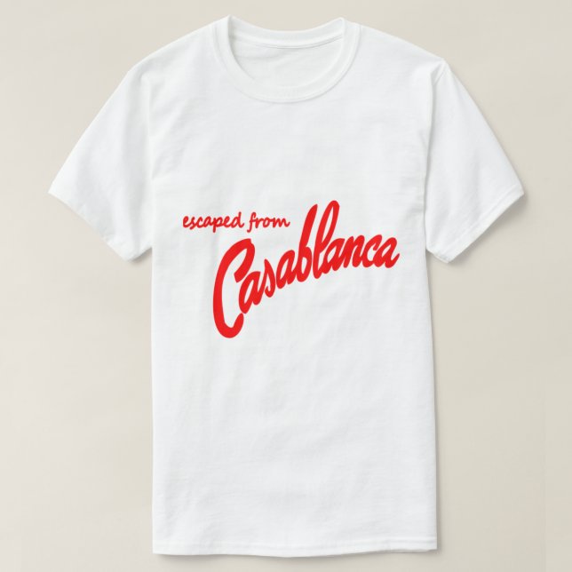 T-shirt Casablanca Movie Échappé de Casablanca (Design devant)
