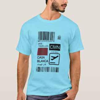 T-shirt Casablanca travel ticket