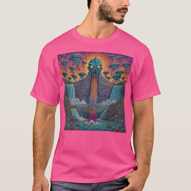 T-shirt Cascade Alien (Devant)