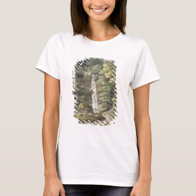 T-shirt Cascade aux jardins Hestercombe (avec c/c) (Devant)
