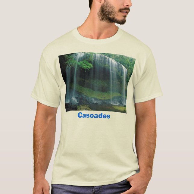 T-shirt Cascade, cascades (Devant)
