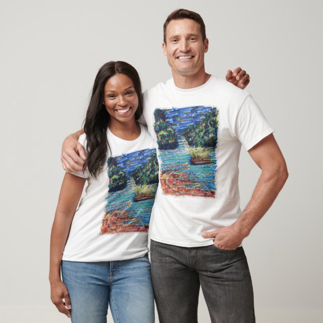 T-shirt Cascade colorée (Unisexe)