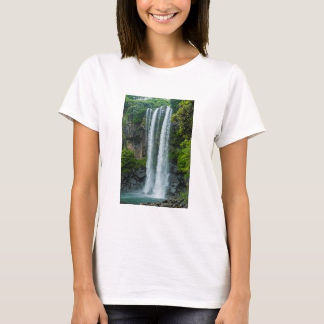 T-shirt Cascade de Jeongbang, Corée du Sud (Devant)