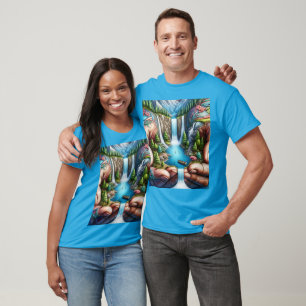 T-shirt Cascade de l'Imaginaire de la terre mignonne