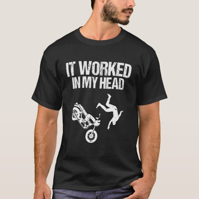 T-shirt Cascade de moto drôle (Devant)