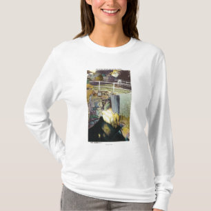 T-shirt Cascade d'or et vue naturelle de pont