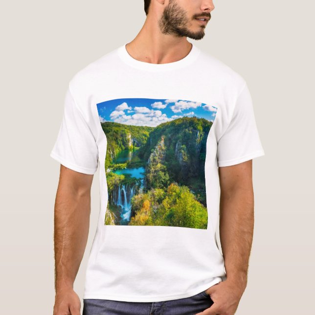 T-shirt Cascade élégante, Croatie (Devant)