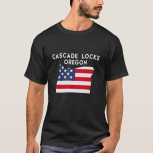 T-shirt Cascade Locks Oregon USA State America Travel Oreg