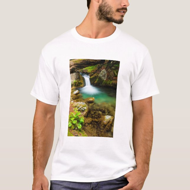 T-shirt Cascade sur Hare Creek, Californie (Devant)