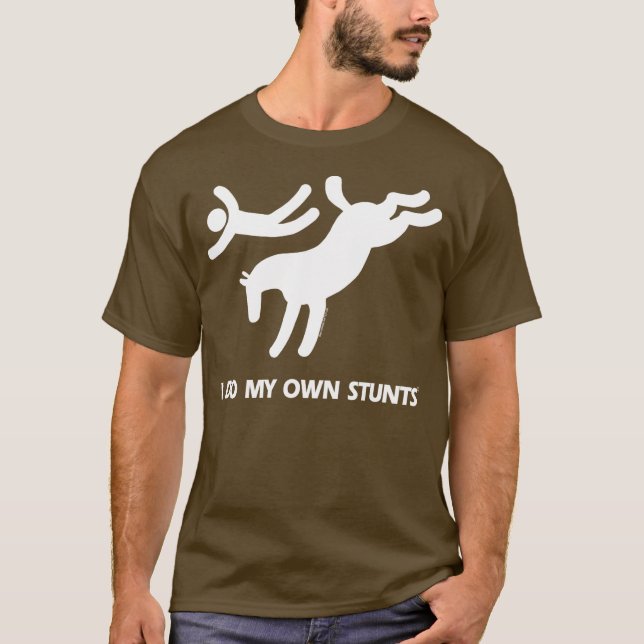 T-shirt Cascades - cheval s'opposant drôle (Devant)