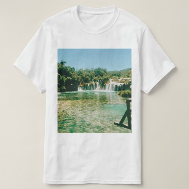 T-shirt Cascades de Krka - Parc national de Krka - Croatie (Design devant)