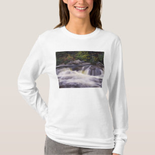 T-shirt Cascades, Route Kancamagus, Blanc
