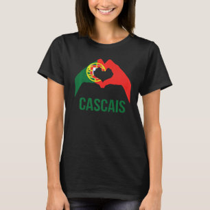 T-shirt Cascais Portugal Ville Love Portugal Drapeau