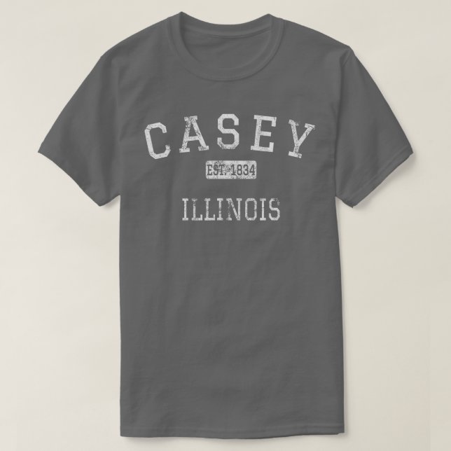 T-shirt Casey Illinois IL Vintage (Design devant)