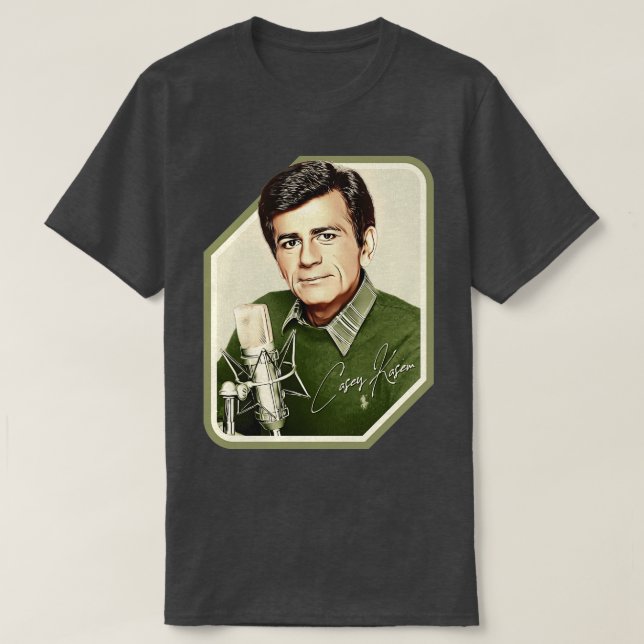 T-shirt Casey Kasem Radio DJ Top 40 Legend (Design devant)