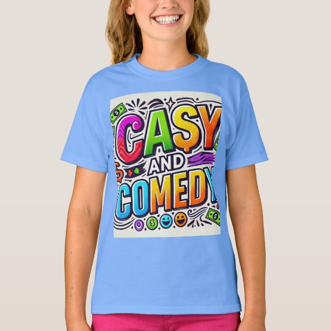 T-shirt Cash and Comedy ( Designed T Shirt ) (Devant)