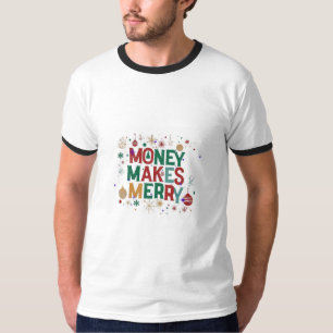 T-shirt Cashing in on Cheer (jouant) Argent Joyeux (direct