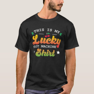 T-shirt Casino C'Est Mon Cher Graphique De Machine À Fente