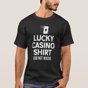 T-shirt Casino Chanceux Pour Joueur De Roulette ou Blackja