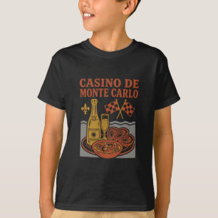 T-shirt Casino De Monte Carlo Souvenir Monaco Nourriture E