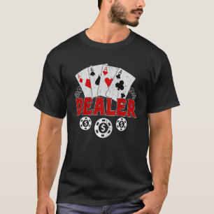 T-shirt Casino Dealer Halloween Costume Poker Chemise Gamb