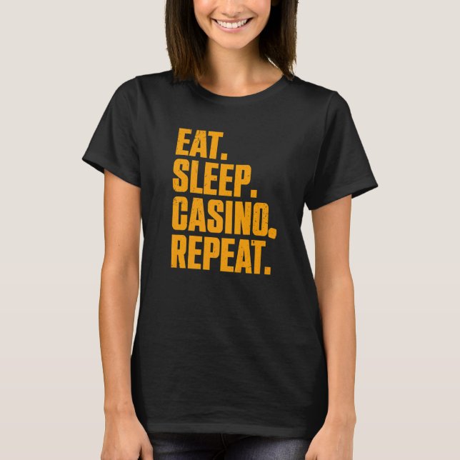 T-shirt Casino  For Men Women Casino Gambler Poker  1 (Devant)