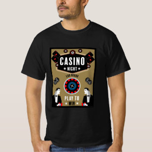 T-shirt Casino Gambling Poker Roulette