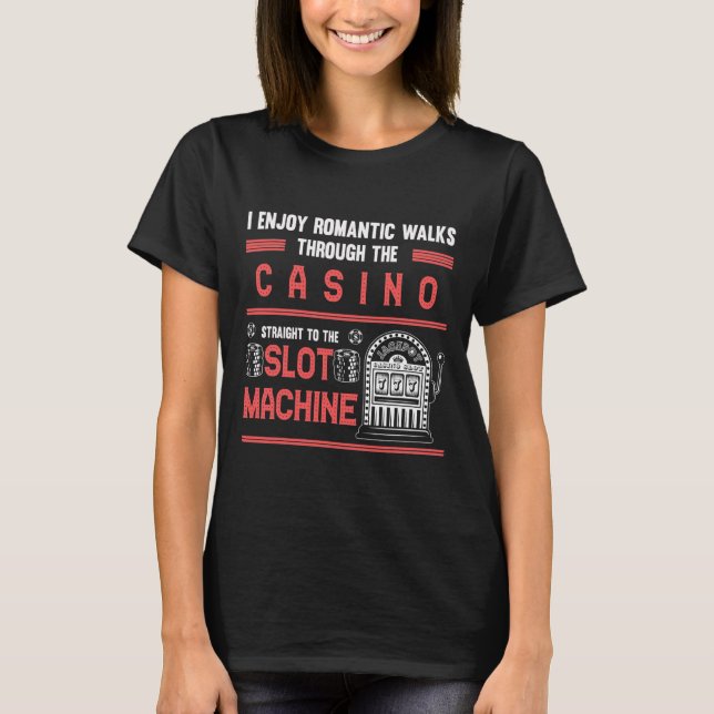 T-shirt Casino Lover Lucky Gambling Slot (Devant)