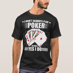T-shirt Casino Poker Joueur Blackjack Cartes de Jeu Drôle