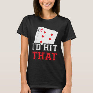 T-shirt casino pour les hommes que je frapperais ce joueur