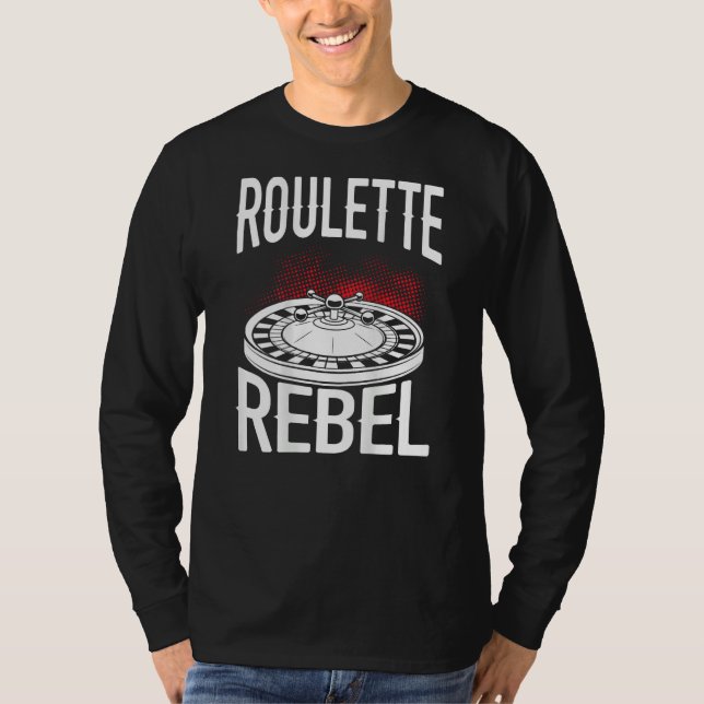 T-shirt Casino Rebel Roulette Dos Imprimé (Devant)