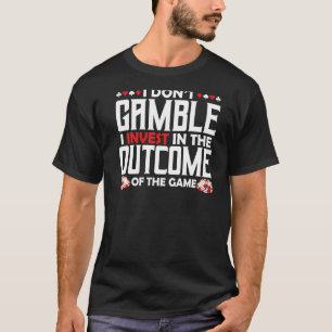 T-shirt Casino Slot Machine Carte Poker Chips Gambler Gamb