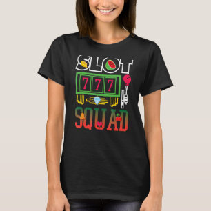 T-shirt Casino Slot Squad Machine à fente graphique Sept c
