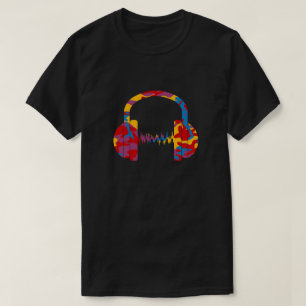 T-shirt Casque à motif camouflage gras