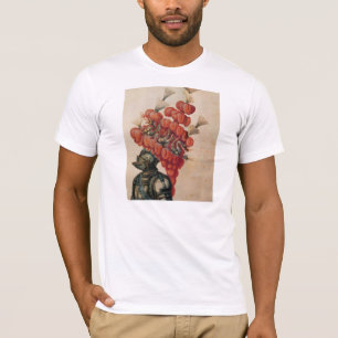 T-SHIRT CASQUE ANTIQUE DE CHEVALIER, DRAGONS ET PLUMES