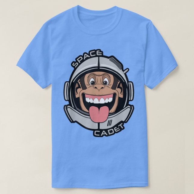 T-shirt Casque Ape de l'astronaute singe de l'cadet de l'e (Design devant)