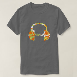 T-shirt Casque audio à motif camouflage d'été