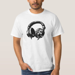 T-shirt Casque Audio DJ Fête d'anniversaire