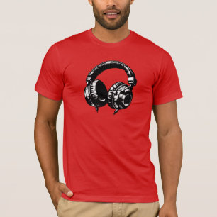 T-shirt Casque audio DJ fête d'anniversaire musique