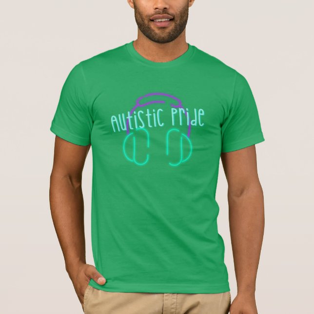 T-shirt Casque Autistic Pride (Devant)