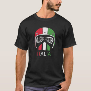 T-shirt Casque cyclable Italia Vintage Scooter
