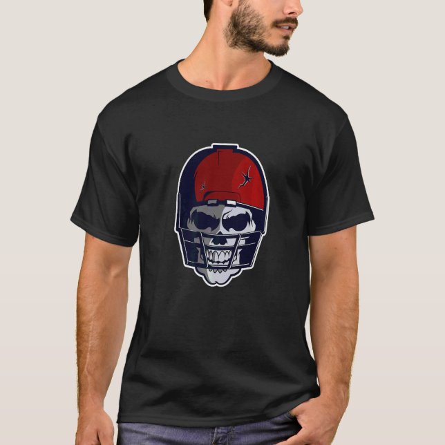 T-shirt Casque de course Skull Evil Style Cool Wild Hallow (Devant)