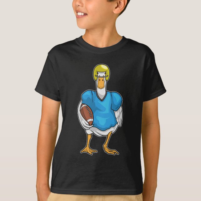 T-shirt Casque de football américain de canard (Devant)