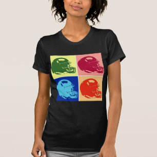 T-shirt Casque de Football Art Pop Quatre Couleurs