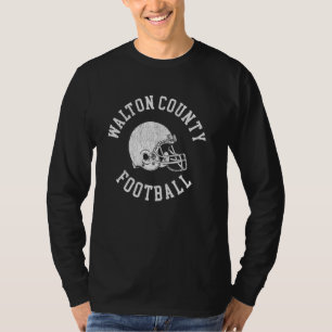 T-shirt Casque de football de Walton County Throwback R