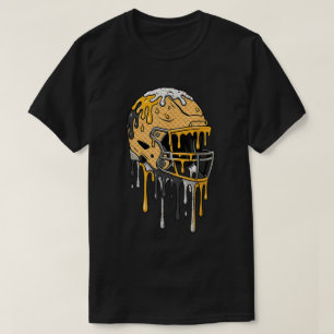 T-shirt Casque de football en or noir Ice Cream Drie
