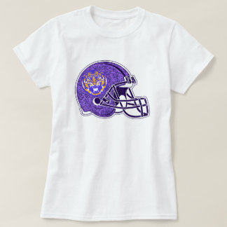 T-shirt Casque de football Louisiana Tigers parties scinti